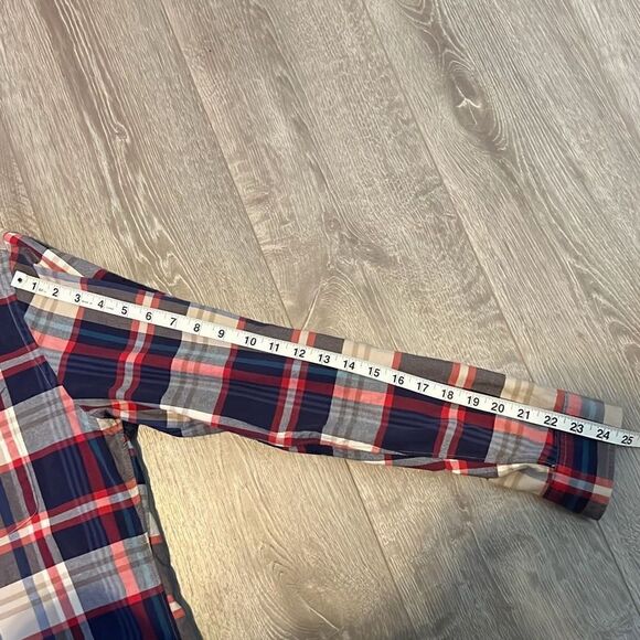 J.Crew Men’s Long Sleeve Oxford Button Down Shirt Size Large Blue Red Tan - Picture 7 of 8